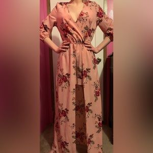 Rue 21 Floral print high low Romper